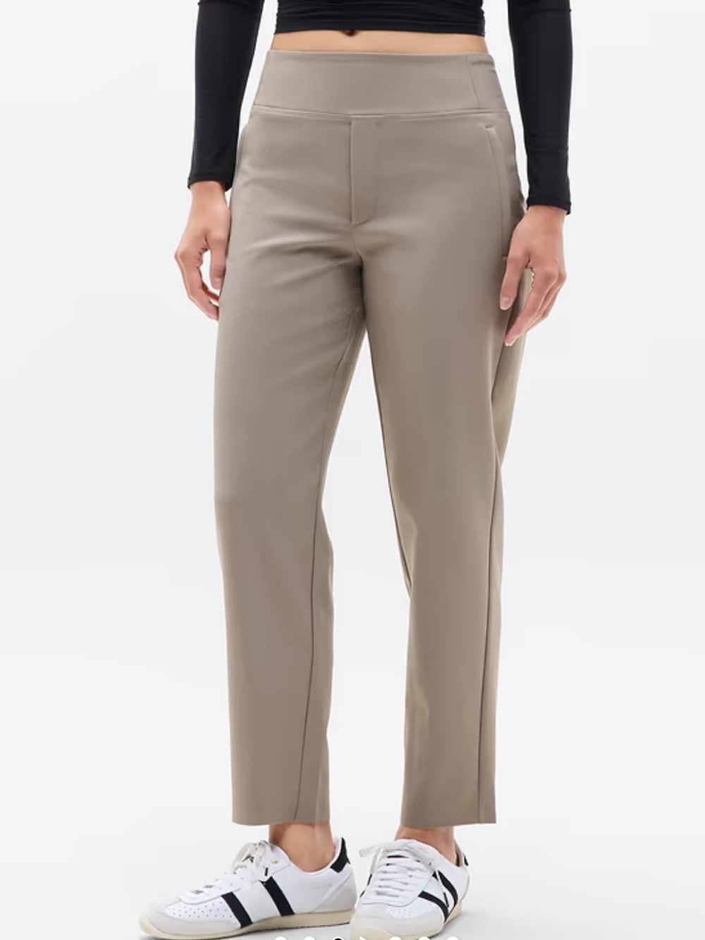 Athleta Endless High Rise Pants Light Khaki Sz 2 28” inseam